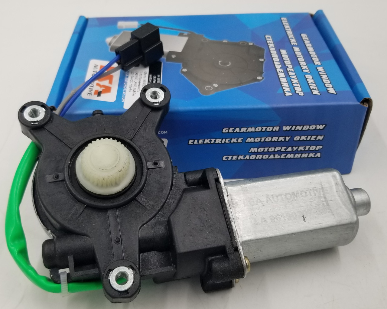 Мотор склопідйомника Ланос, Сенс лівий (шестірня) LSA Словаччина, фото 1