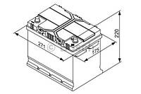 Аккумулятор BOSCH S4 Silver 70Ah , EN 630 , for JAPAN правый "+" , ( Bosch 0 092 S40 260 ) 261*175*220 (Д*Ш*В)