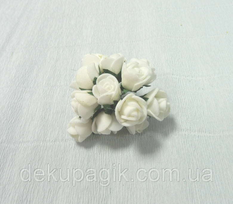 Троянди латексні з фатином 2см, кольори в асортименті, фото 1