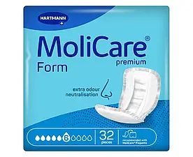 Прокладки MoliCare Premium Form анатомічної форми при нетриманні 6 крапель