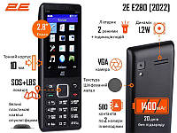 2E Мобільний телефон E280 2022 Dual Sim Black