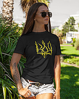 Женская футболка Mishe С гербом 44 Черный (200142) BM, код: 7951925