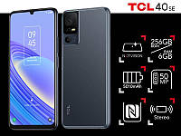 Tcl Смартфон 40 SE (T610K2) 6.75 6/256GB, 2SIM, 5010mAh, Dark Grey