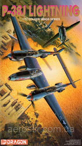 Lockheed P-38J Lightning 1/72 DRAGON 5018, фото 1