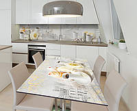 Наклейка 3Д виниловая на стол Zatarga «Французский кондитер» 650х1200 мм для домов, квартир, CS, код: 6510757