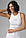 Трикотажна майка в рубчик із написом Jil Sander — білий колір, M (є розміри), фото 5