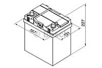 Аккумулятор BOSCH S4 Silver 40Ah , EN 330 , for JAPAN левый "+" , ( Bosch 0 092 S40 190 ) 187*127*227 (Д*Ш*В)