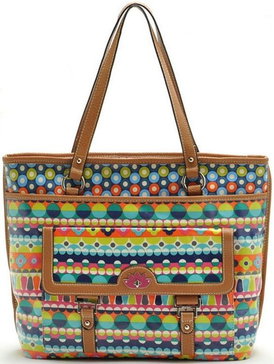 Красивая женская сумка из нейлона Lily Bloom 7214-11, разноцветный