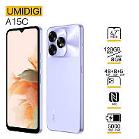 Смартфон Umidigi A15C (MP34) 6.7 8/128ГБ, 2SIM, 5000мАгод, фіолетовий