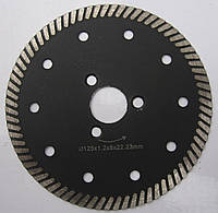 Алмазный диск для гранита, NERO Turbo под фланец 125x1,2/1,0x8x22,23 1A1R