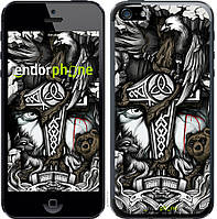 Пластиковый чехол Endorphone на iPhone 5s Тату Викинг (4098t-21-26985) OB, код: 1844021