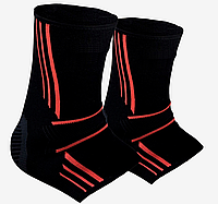 Бандажі на гомілкостоп Power System PS-6022 Ankle Support Evo Black/Orange L (пара) Купить только у нас