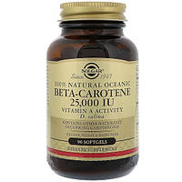 Витамин A Solgar Oceanic Beta-Carotene 25,000 IU 90 Softgels OB, код: 7519072