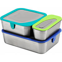 Набор стальных ланч боксов Klean Kanteen Food Box Complete 3 шт. (1017-1005807) LW, код: 7421464