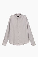 Рубашка однотонная мужская Breezy 23201101 S Серый (2000989739487) CP, код: 8126275