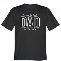 Мужская футболка Best dad text