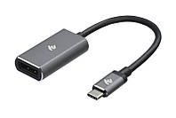 Адаптер 2E Type-C to DisplayPort, Alluminum, 0.2 м