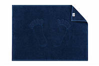 Килимок для ніг махровий Ardesto Benefit, 50х70см, 100 бавовна, темно-синій