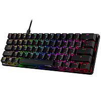 Клавіатура механічна HyperX Alloy Origins 60 61key, Red, USB-A, EN/RU, Rgb, чорний