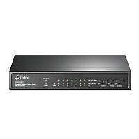 Комутатор TP-LINK TL-SF1009P 9x1FE (8xPoE), 65Вт, Некерований