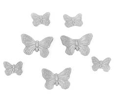 Метелики цукрові Преміум срібло (7 шт) ТМ Сладо