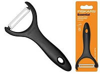 Овочечистка горизонтальна Fiskars Essential, нерж. сталь, пластик