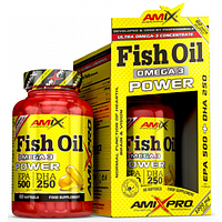 Рыбий жир AMIX Омега 3 AmixPro FISH OIL OMEGA 3 Power ( 500mg/250mg ) 60 softgels BOX