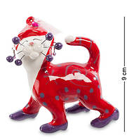 Декоративная фигурка Cat in red 9 см Pavone AL114012 QT, код: 7431290
