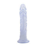 Гелевий подвійний фалоімітатор прозорий Hi-Rubber Dildo Clear 9.4 IXI59815, фото 6