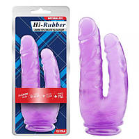 Гелевий подвійний фалоімітатор фіолетовий 9.4 Inch Dildo ST59814