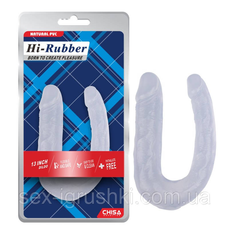 Прозорий подвійний фалоімітатор 13 Inch Dildo ST59812