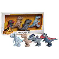 Jurassic World набір плюшевих динозаврів Велоцираптор, T-Rex Тиранозавр, Tyrannosaurus Rex, Velociraptor Blue