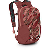 Рюкзак Osprey Daylite Jr brush strokes print/red canyon O/S бордовий