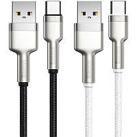 Дата кабель Baseus Cafule Metal Data USB to Type-C 66W (1m) (CAKF00010) GRI