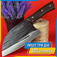 Кухонный универсальный нож из нержавейки King Cary Santoku Kitchen 29см, Шинковочный нож, Нож кухонный Kitchen