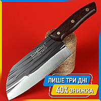 Кухонный универсальный нож из нержавейки King Cary Santoku Kitchen 30см, Шинковочный нож, Нож кухонный Kitchen