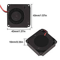 Вентилятор для 3D-принтера 24 В пост тока, 4010, охлаждающий турборадиальный вентилятор