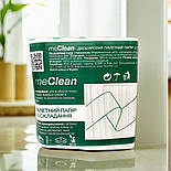 Папір туалетний Z-типу «meClean (міКлін)», білий, високоякісна двошарова листова 300 шт упаковка, фото 8