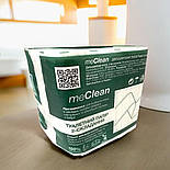 Папір туалетний Z-типу «meClean (міКлін)», білий, високоякісна двошарова листова 300 шт упаковка, фото 6