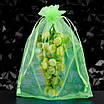 Мішечки сітка з органзи для захисту винограду від комах LOSSO 25*35 см, зелені (100 шт), осередок 0,5 мм, фото 5