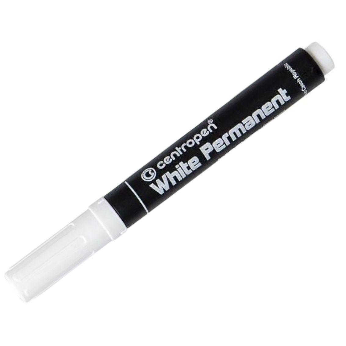 Маркер перманентний універсальний Centropen White Permanent CD 8586 2,5 мм 1/10шт білий
