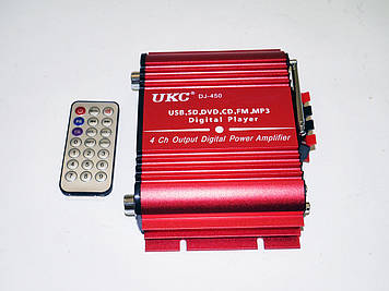 Усилитель UKC DJ-450 - USB, SD-карта, MP3 4х канальный