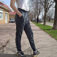 Женские спортивные штаны с манжетами"Натали" Art: 701-3 4XL(52-54)Серые