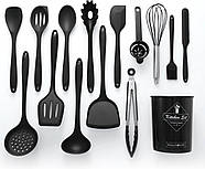 Набір кухонного приладдя Royalty Line KU15SG 15 предметів Black, фото 2