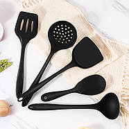Набір кухонного приладдя Royalty Line KU15SG 15 предметів Black, фото 7