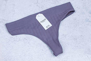 Трусики-стринги жіночі, рубчик, труси жіночі Dyana, розмір SM, лавандовий