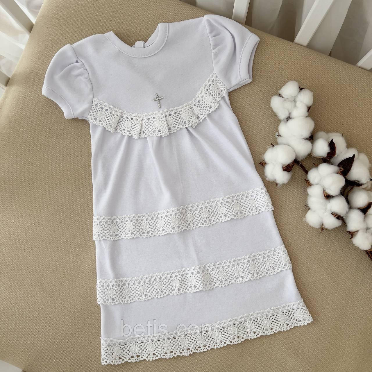 Сорочка "Натхнення" Дівчинка к.р. Білий Інтерлок арт.27688701 Зріст 62-40(р), фото 1