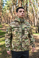 Куртка камуфляж мультикам чоловіча армійська ріп-стоп літня тактична multicam ripstop вітрозахисна польова