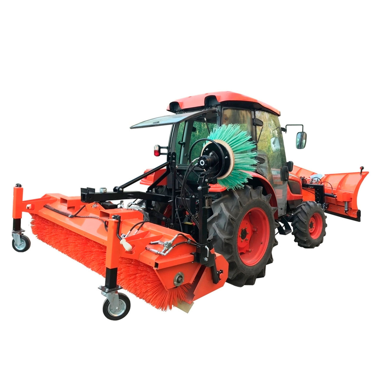 Щітка гідравлічна з бункером бічною щіткою, фото 1