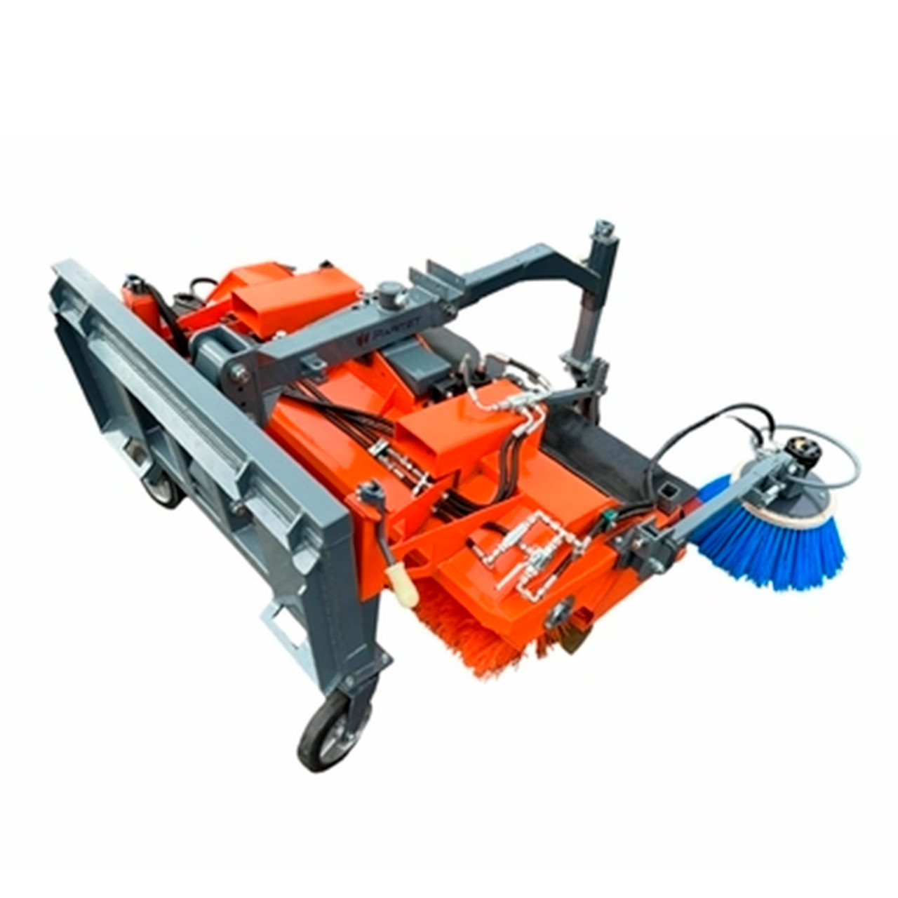 Щітка з бункером для міні-навантажувачів, фото 1